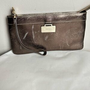 Kate Spade Brown Wristlet Clutch